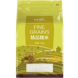 天地粮人 精品 糯米1.25kg 无添加 江米 黏米 糯大米 粽子米 真空装 杂粮